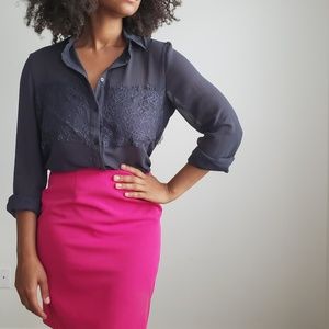 Gray Button Down Shirt